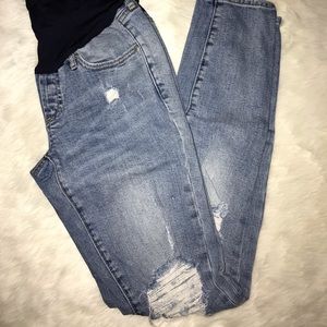 Gap Distressed Maternity Jeans Size 26